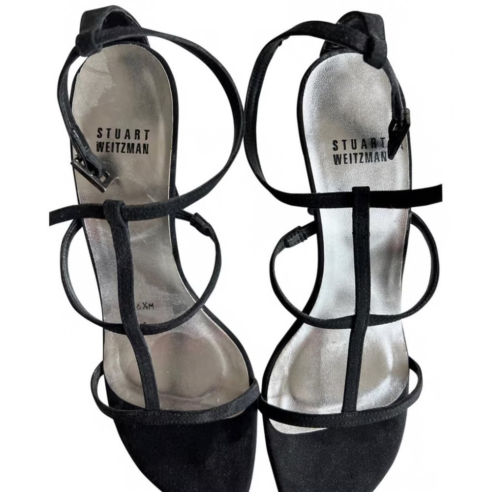 Stuart Weitzman Suede Heeled Sandal